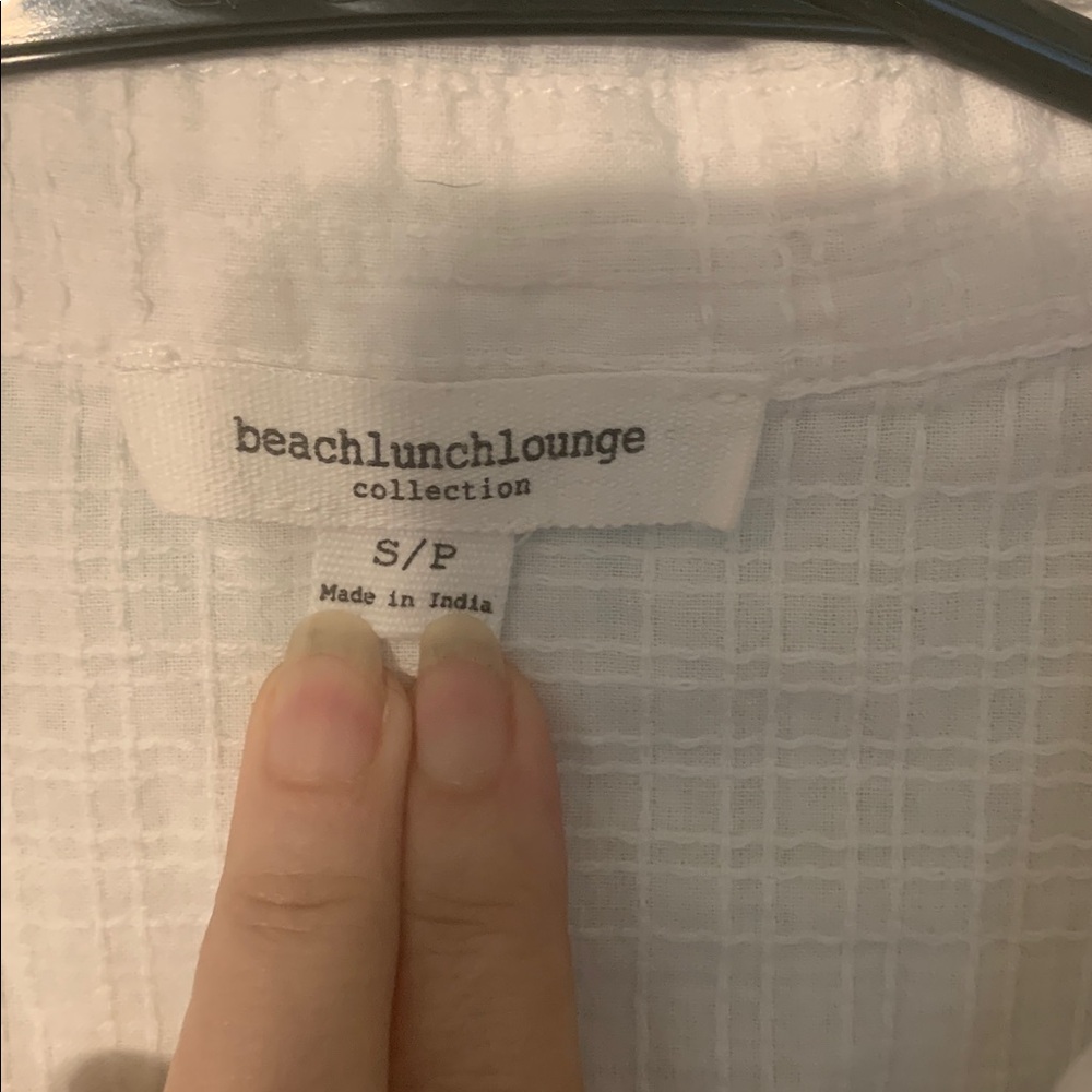 Beachlunchlounge Textured White Shirt - Picture 2 of 3
